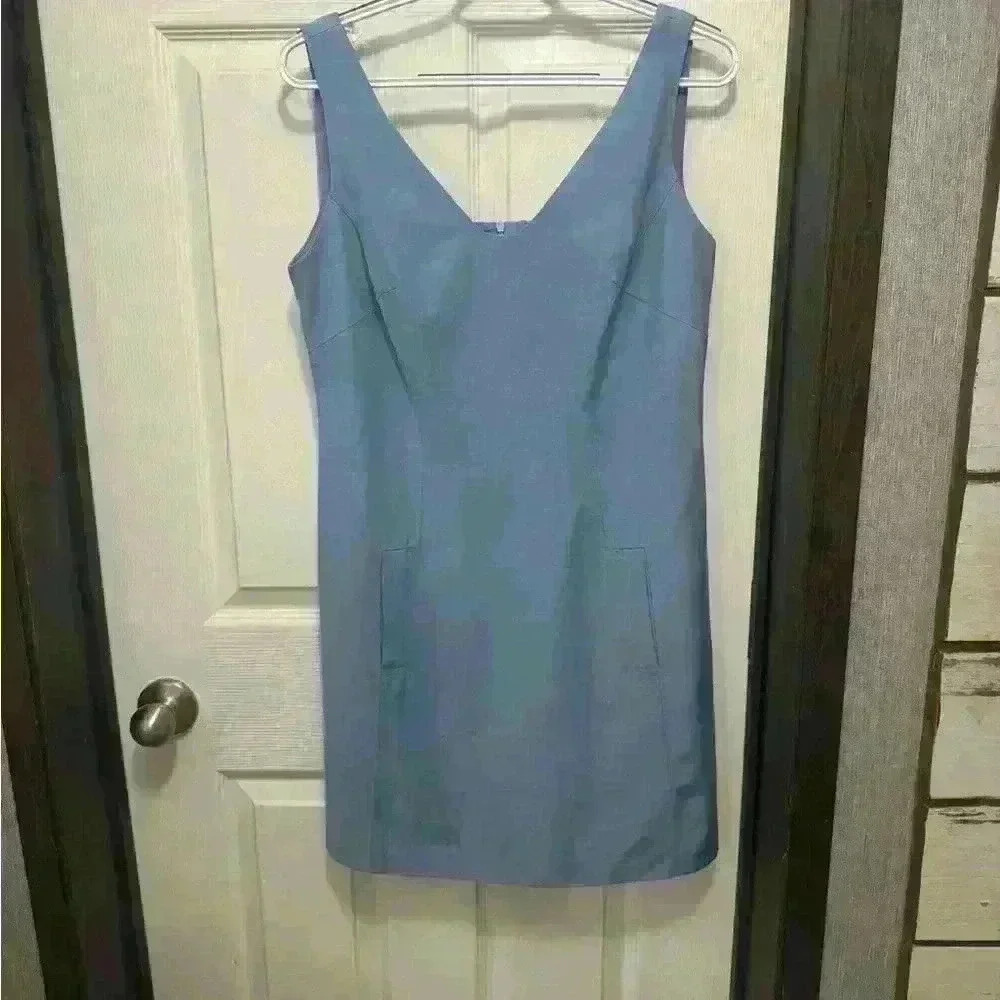 Light blue Laundry by Shelli Segal dress.